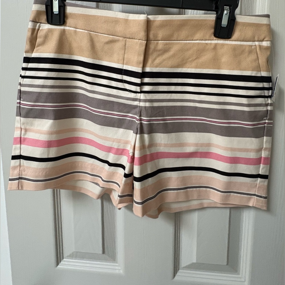 Kenar Women's Striped Tan and Pink Shorts NWT!!